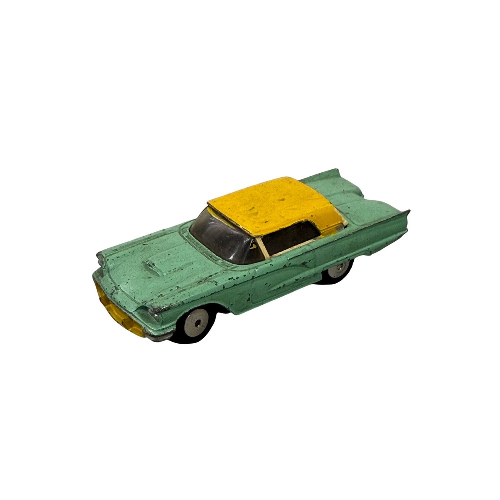Vintage Corgi Toys Ford Thunderbird Diecast Car Green Yellow Made in GT Britain